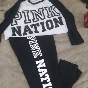 V.S pink nation outfit
